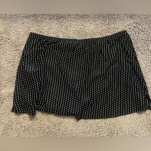 💜💜 Cacique Black and White Polka Dot Swim Skirt